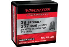 WINCHESTER BULLETS 38 CAL/357 0.357" 110 GR JHP