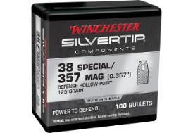 WINCHESTER BULLETS 38 SPECIAL 125 GR STHP PTD