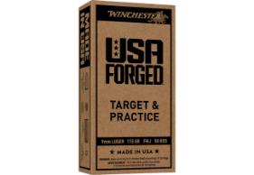 WINCHESTER AMMO 9MM USA FORGED STEEL FMJ 115 GR - 50 ROUNDS