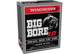 WINCHESTER AMMO 10MM AUTO 200 GR SJHP BIG BORE