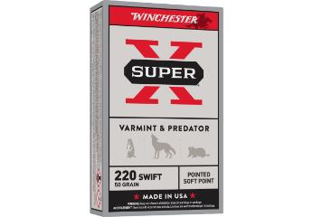 WINCHESTER Ammunition 220 SWIFT SUPER-X VARMINT JSP 50 gr