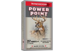WINCHESTER Ammunition 257 ROBERTS +P POWER-POINT 117 gr