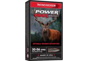 WINCHESTER Ammunition 30-06 SPRG POWER MAX BONDED 180 gr