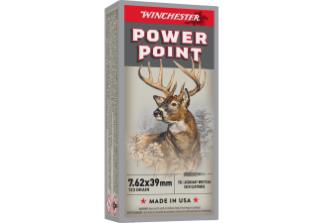 WINCHESTER Ammunition 7.62 X 39MM POWER-POINT 123 gr