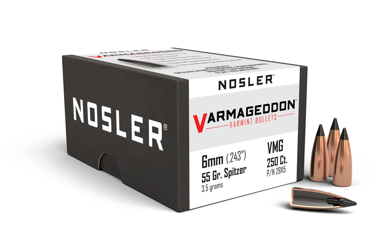 Nosler 6mm 55gr FB Tipped Varmageddon (250ct) product image