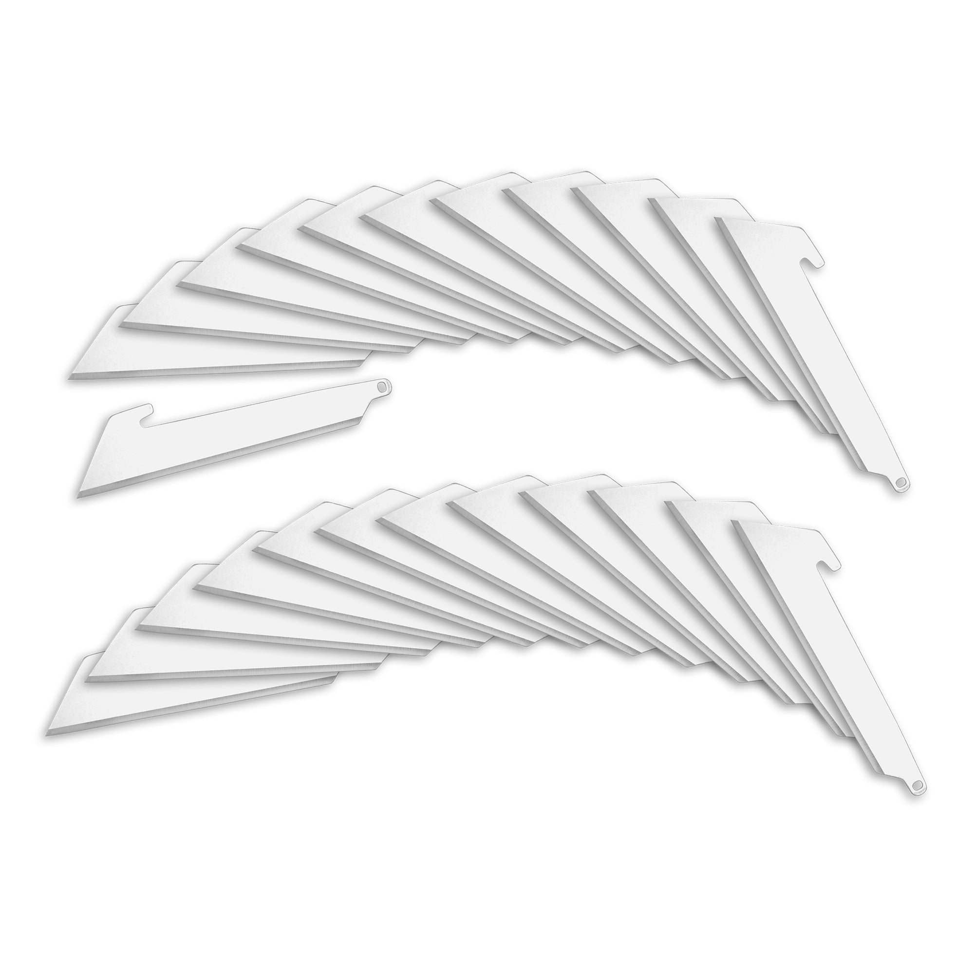 Outdoor Edge 3.0" RazorSafe Utility Blade Replacement 24-Piece Value Pack