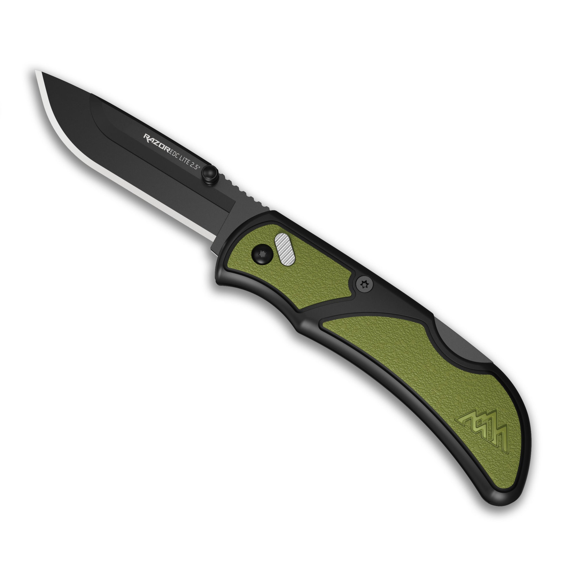 Outdoor Edge RCG25-2C RazorEDC Lite Green, 2" Black Blades