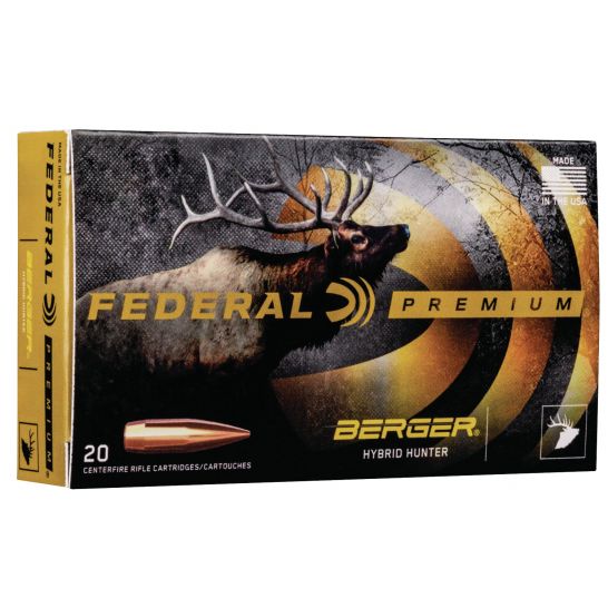 Federal P300WSMBCH1 Premium Berger Hybrid Hunter Rifle Ammo 300 WSM 185 Grains 2950fps 20 Boxed
