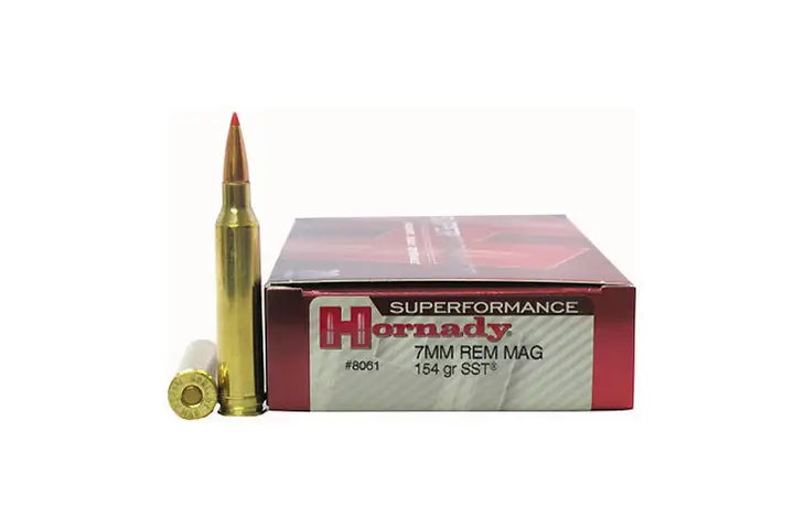Hornady 8061 Superformance Rifle Ammo 7MM MAG SST 154 Grains 3100 fps 20 Boxed