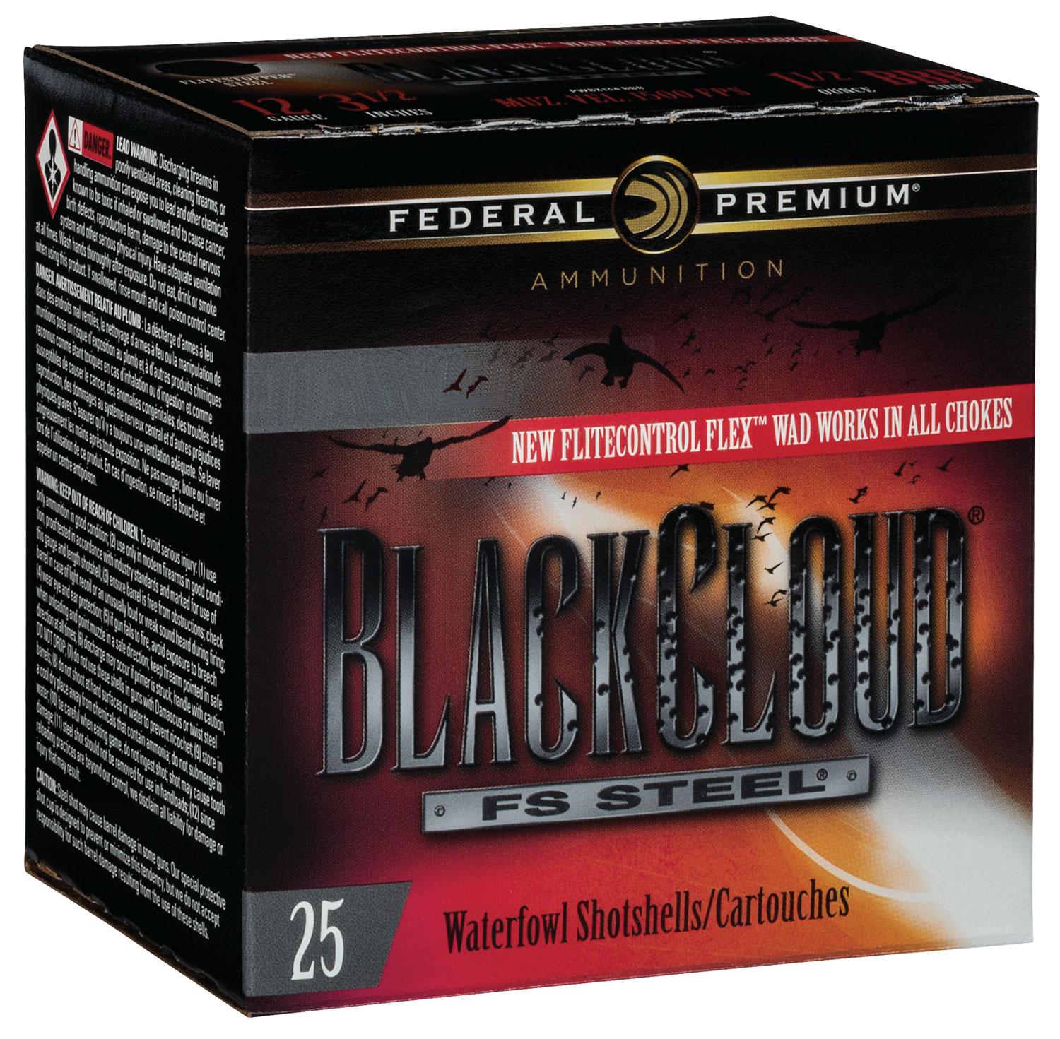 Federal PWBX142 2 Black Cloud Waterfowl Shotshell 12 GA 3 114oz 2 25 Rnd per Box