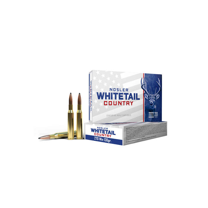 Nosler Whitetail Country 270 Win 130g SB SP 20 Rnd