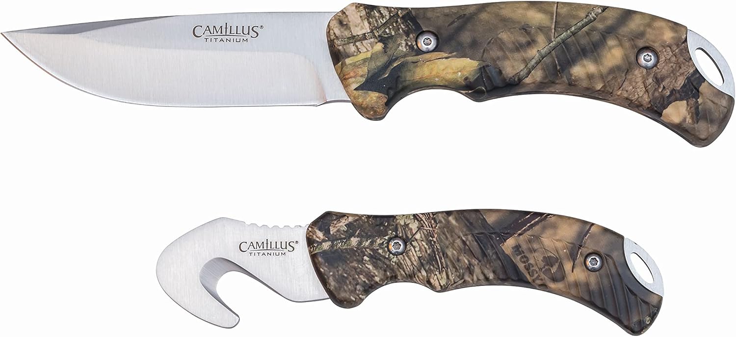 Camillus CAM19425 2 Piece Hunters Set 6 Gut Hook  9 Drop Point Set