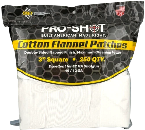 Pro-Shot 12-16 GA 3" Square Patches 250 Pack