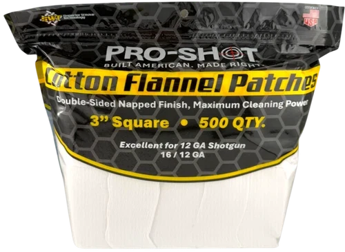 Pro-Shot 12-16 GA 3" Square Bulk Patches 500 Count