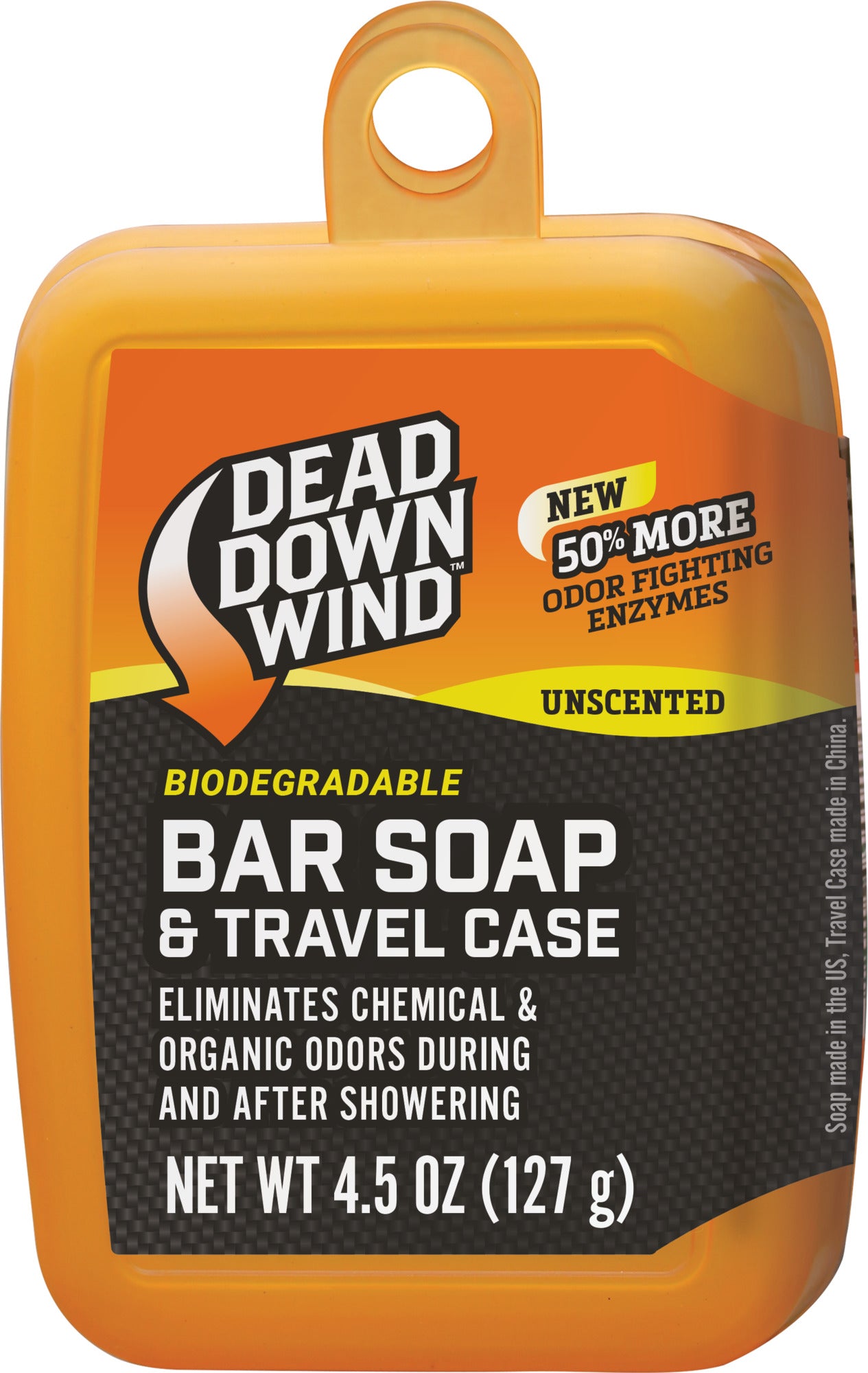 Dead Down Wind ScentPrevent Scent & Odor Elimnating Bar Soap + Travel Case, 4.5 oz Bar
