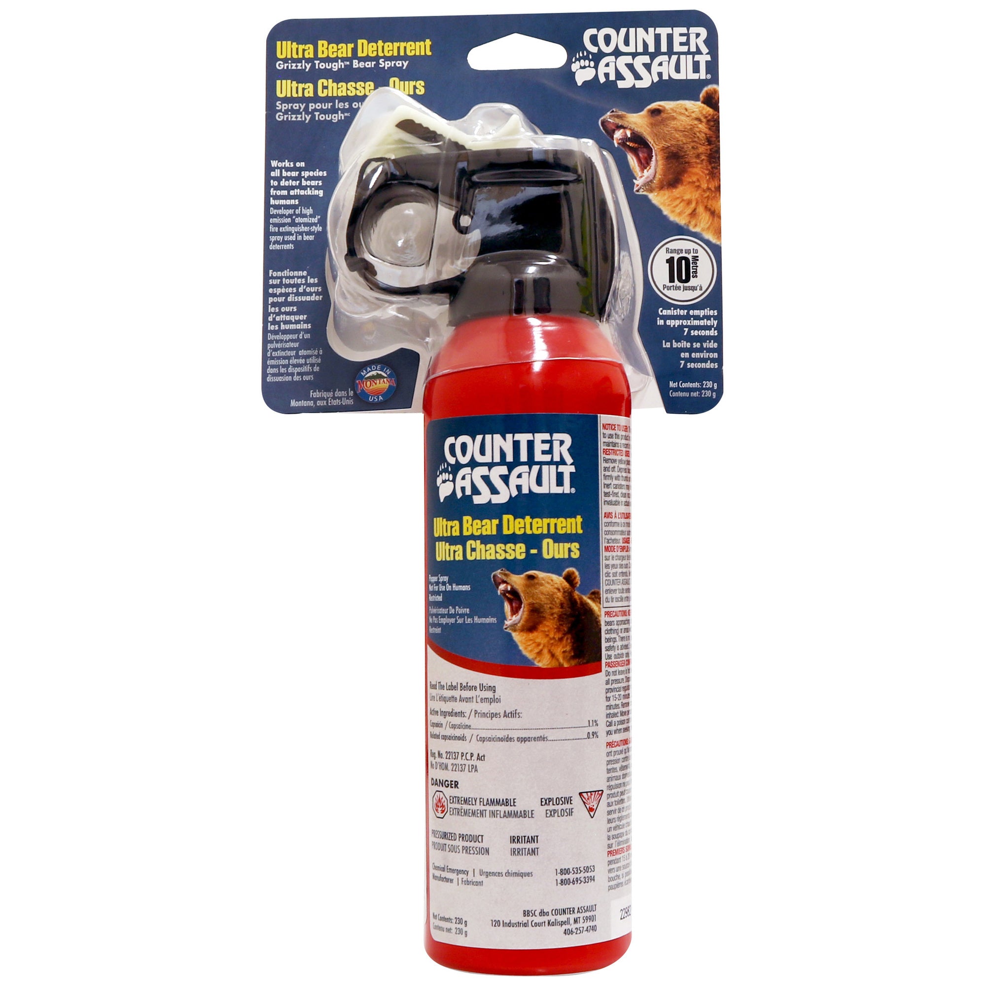 Counter Assault 1507-7024 Bear Deterrent Pepper Spray 8.1oz