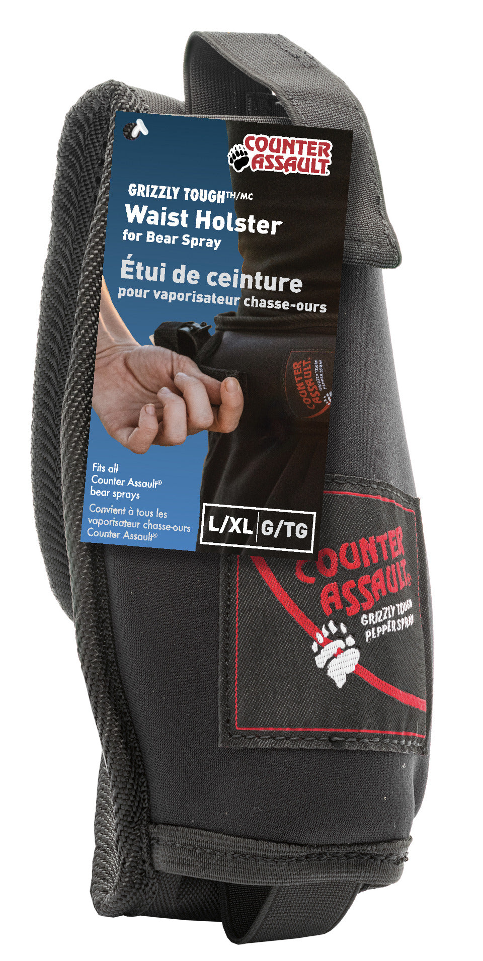 Counter Assault 1506-7087 Bear Spray Waist Holster L/XL