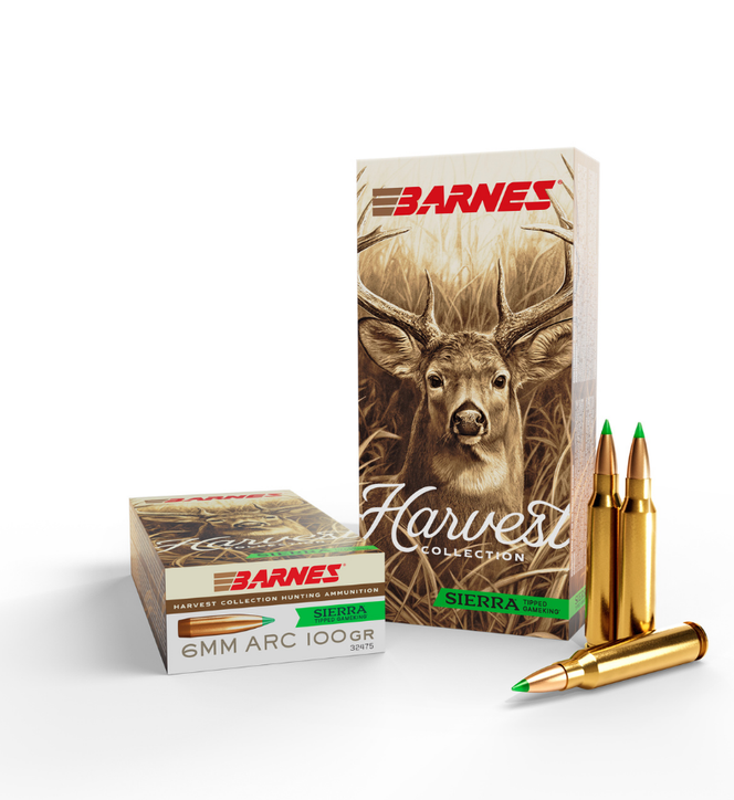 Barnes Harvest Collection 6mm ARC 100gr Ammunition - 20 Rounds