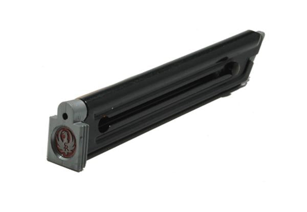 9-ROUND, BLUED, 22LR RUGER MAGAZINE, MARK I