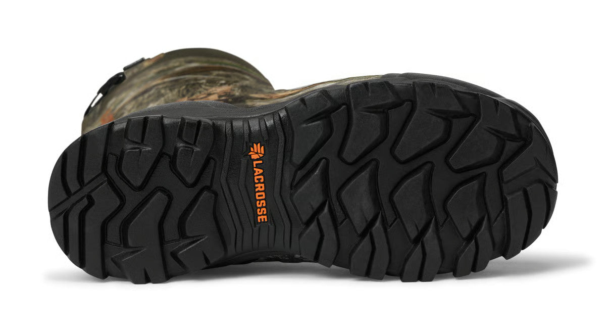 Outsole of LaCrosse Alphaburly Pro 18-inch 1000G hunting boot