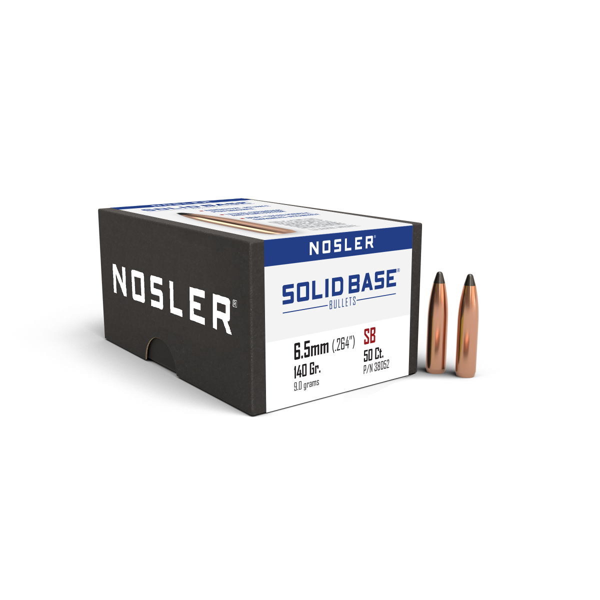 Nosler 6.5mm 140gr Spitzer Solid Base product image