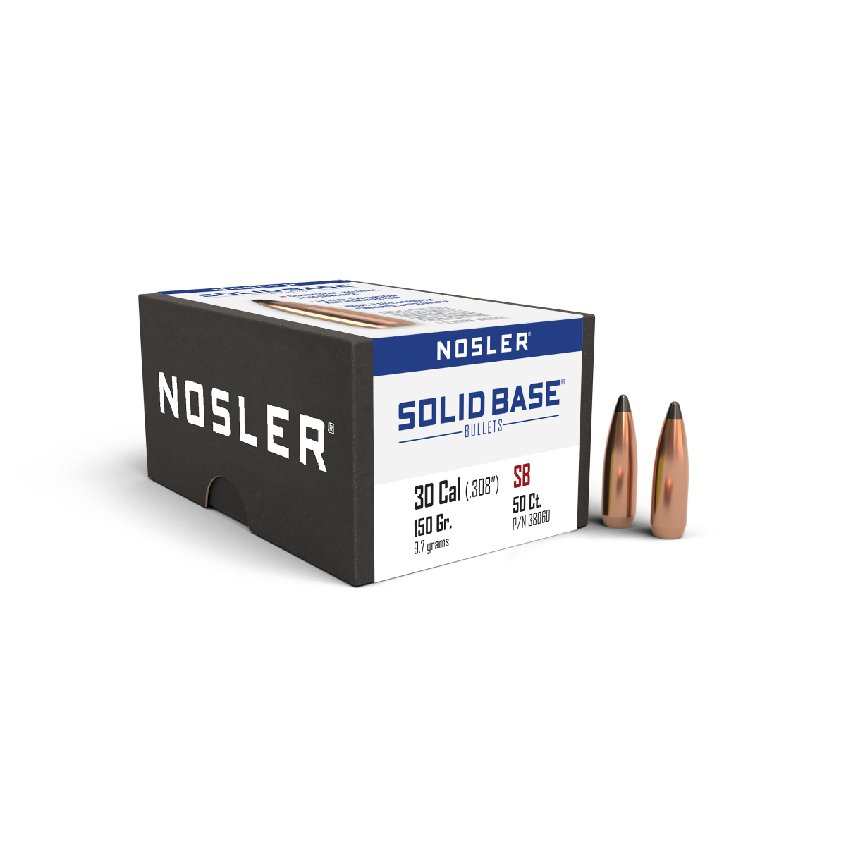 Nosler 30 Caliber 150gr Spitzer Solid Base product image
