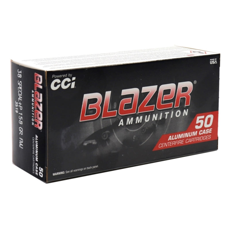 CCI Blazer Aluminum 38 Special +P 158gr Full Metal Jacket - 50 Count