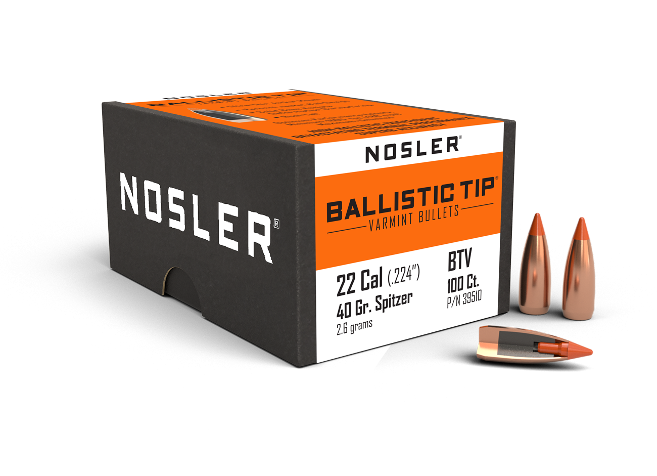 Nosler 22 Caliber 40gr Ballistic Tip product image