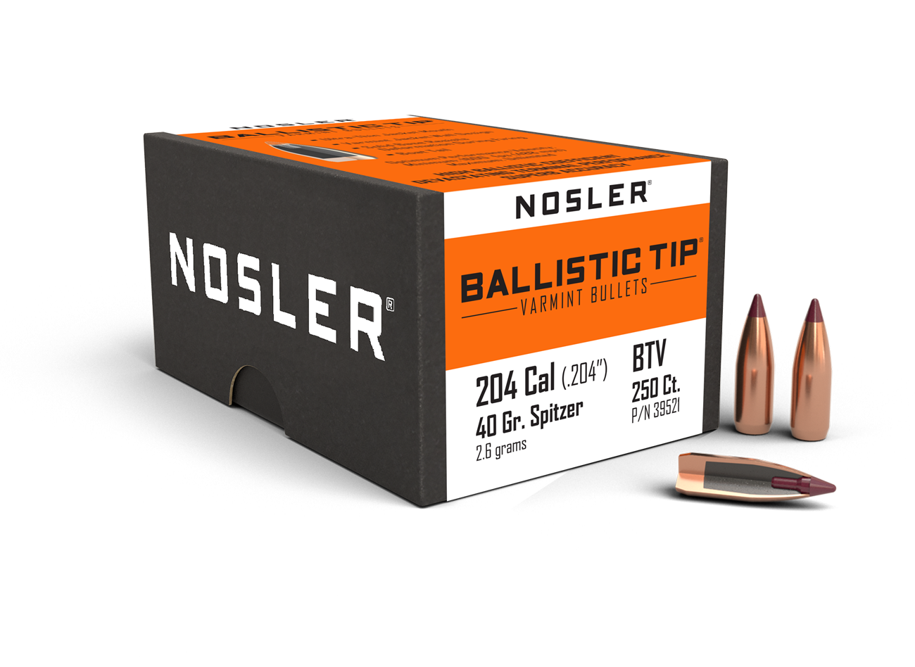 Nosler 20 Caliber 40gr Ballistic Tip Varmint (250ct) product image