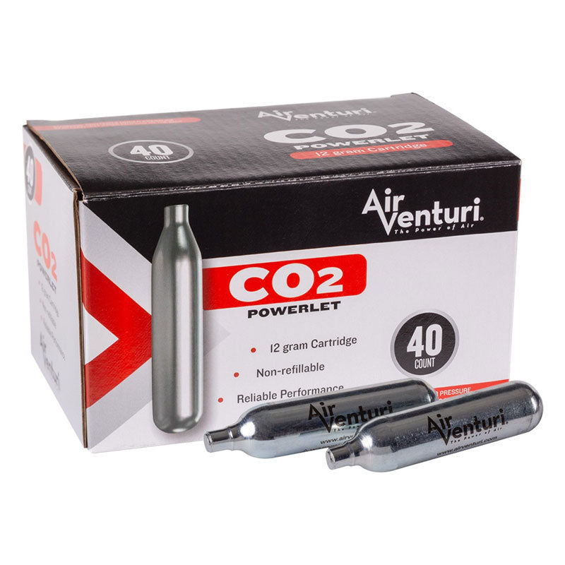 Air Venturi 12-Gram CO2 Cartridges - 40 Count