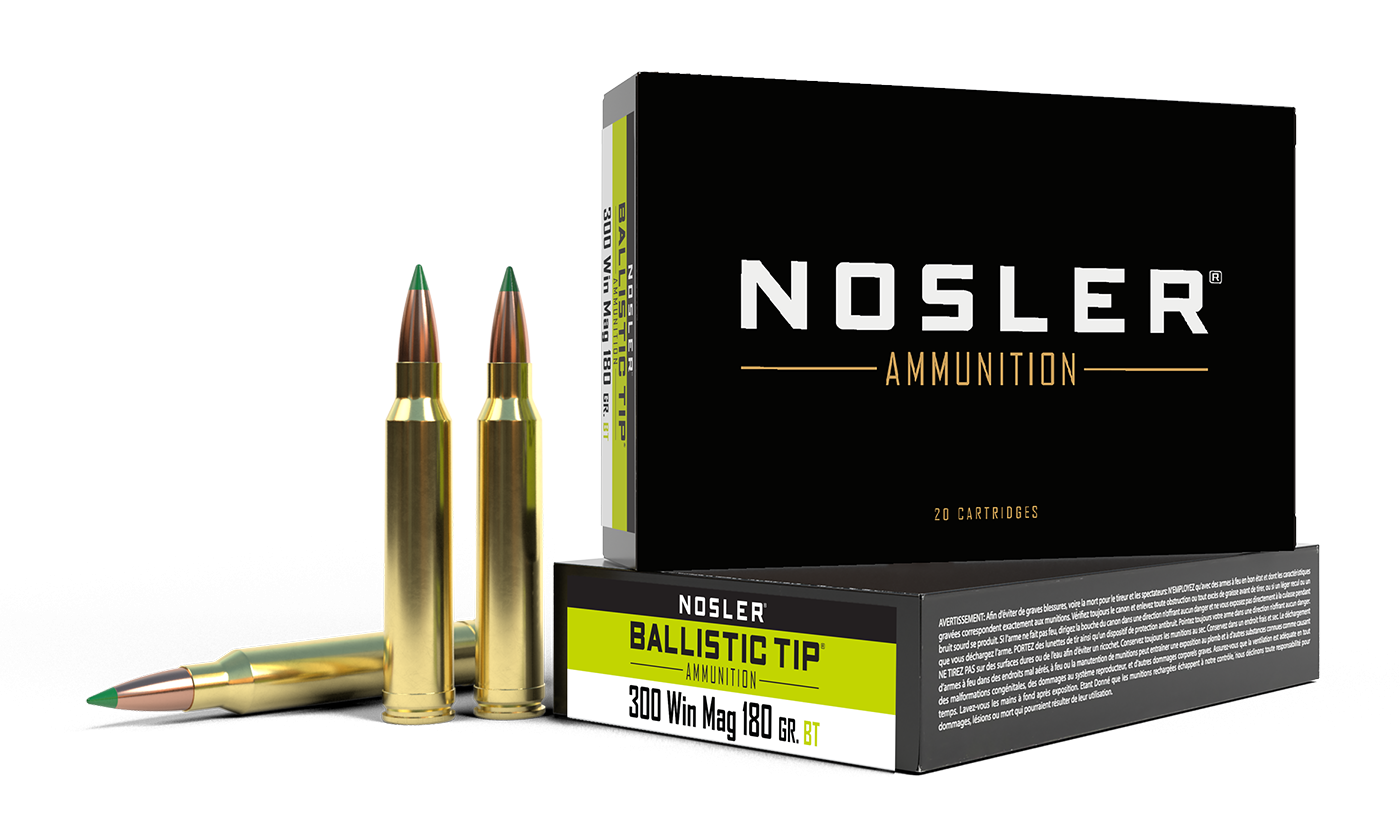 Nosler 300 Win Mag 180gr Ballistic Tip Ammunition product image