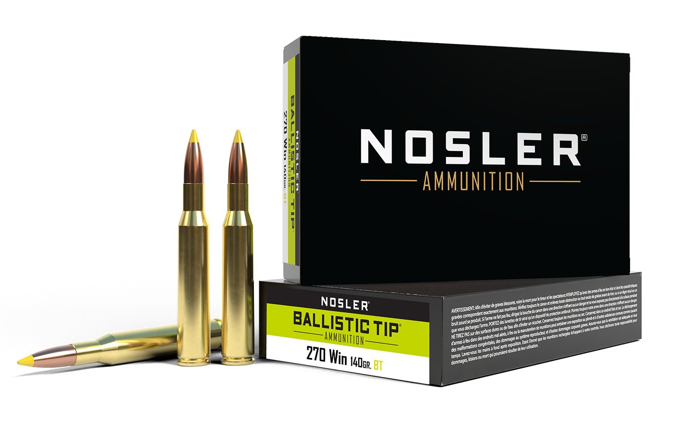 Nosler 270 Win 140gr Ballistic Tip Ammunition product image