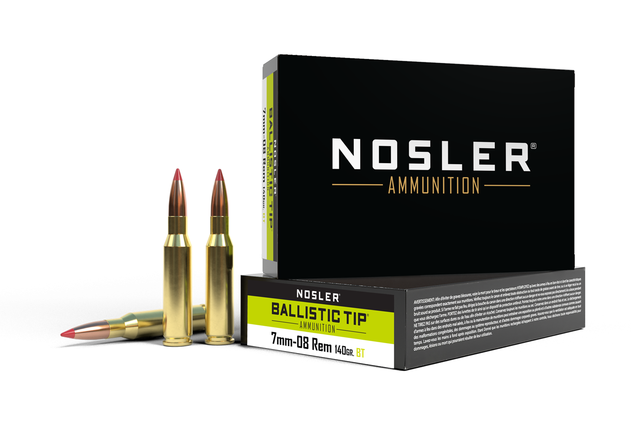 Nosler 7mm-08 140gr Ballistic Tip Ammunition product image