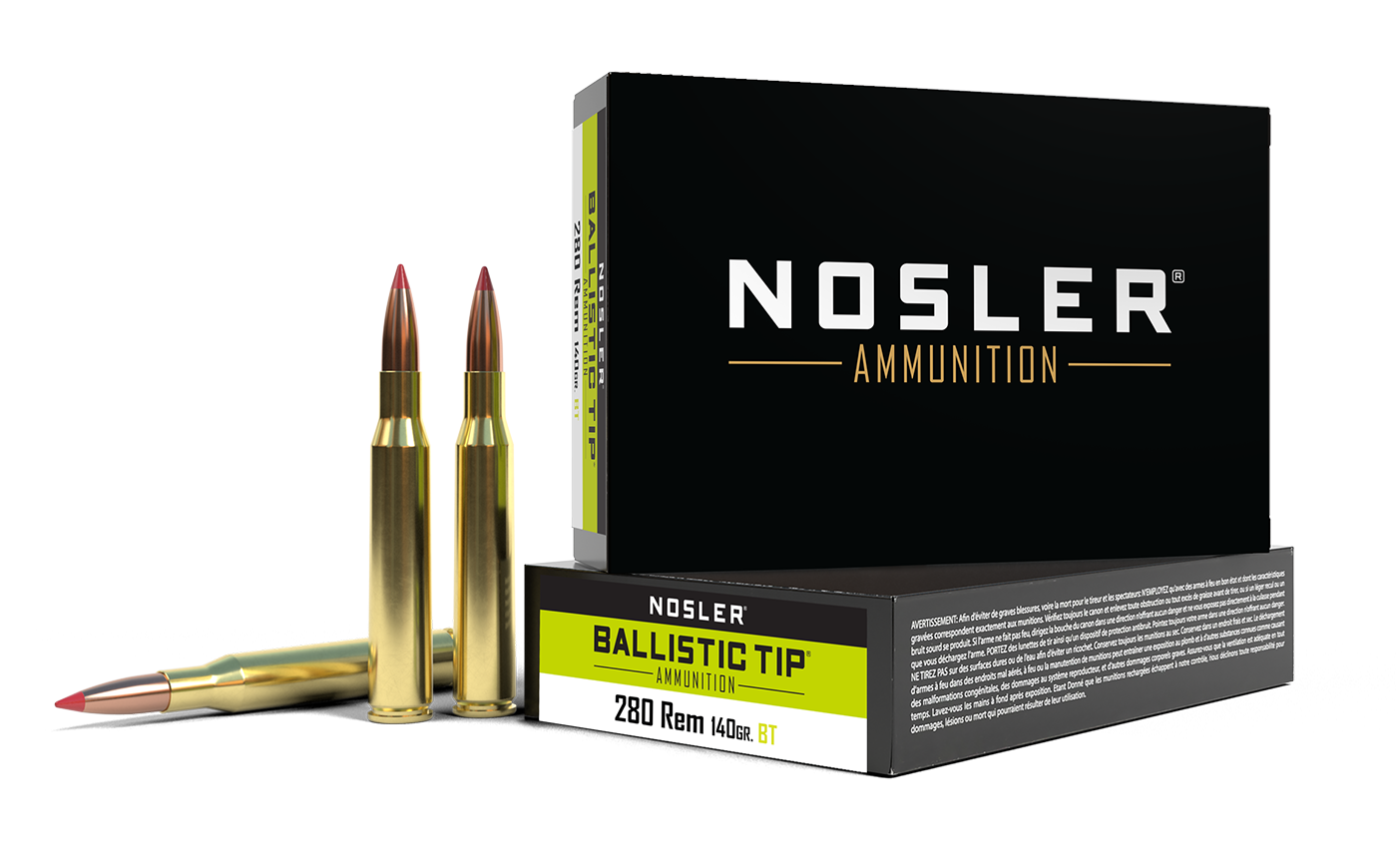 Nosler 280 Rem 140gr Ballistic Tip Ammunition product image
