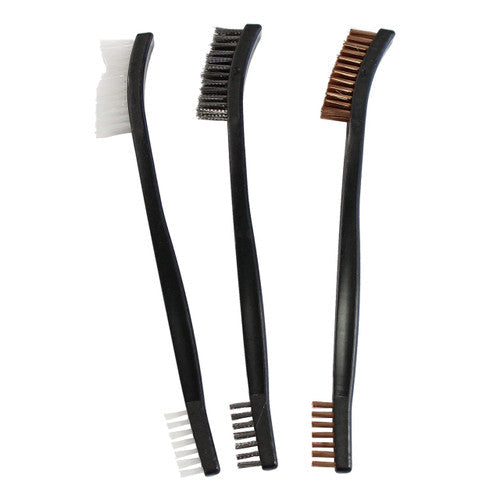 Birchwood Casey Utility Brush Set – Bronze, Nylon & Stainless
