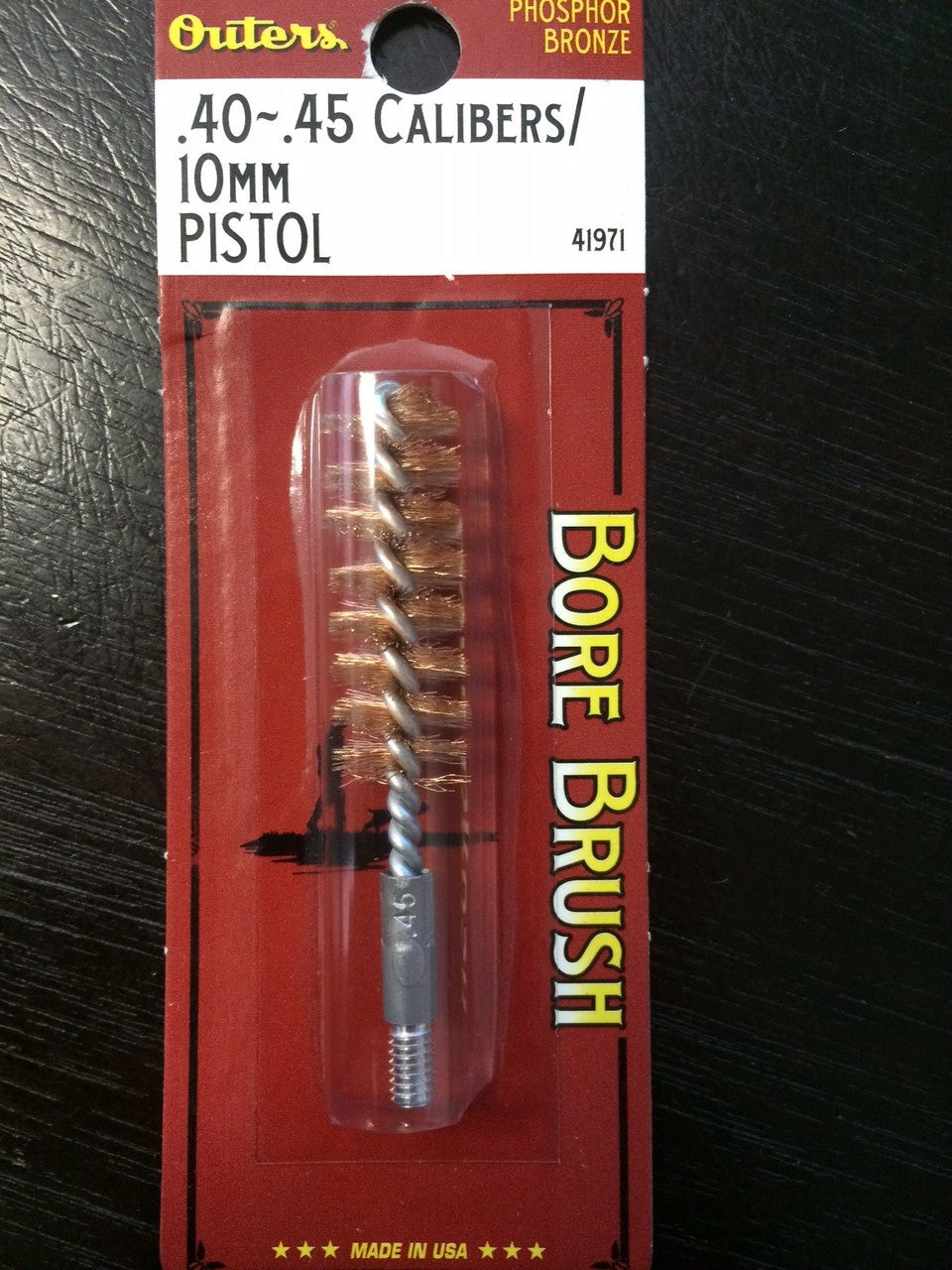 Outers 41971 phosphor bronze pistol bore brush
