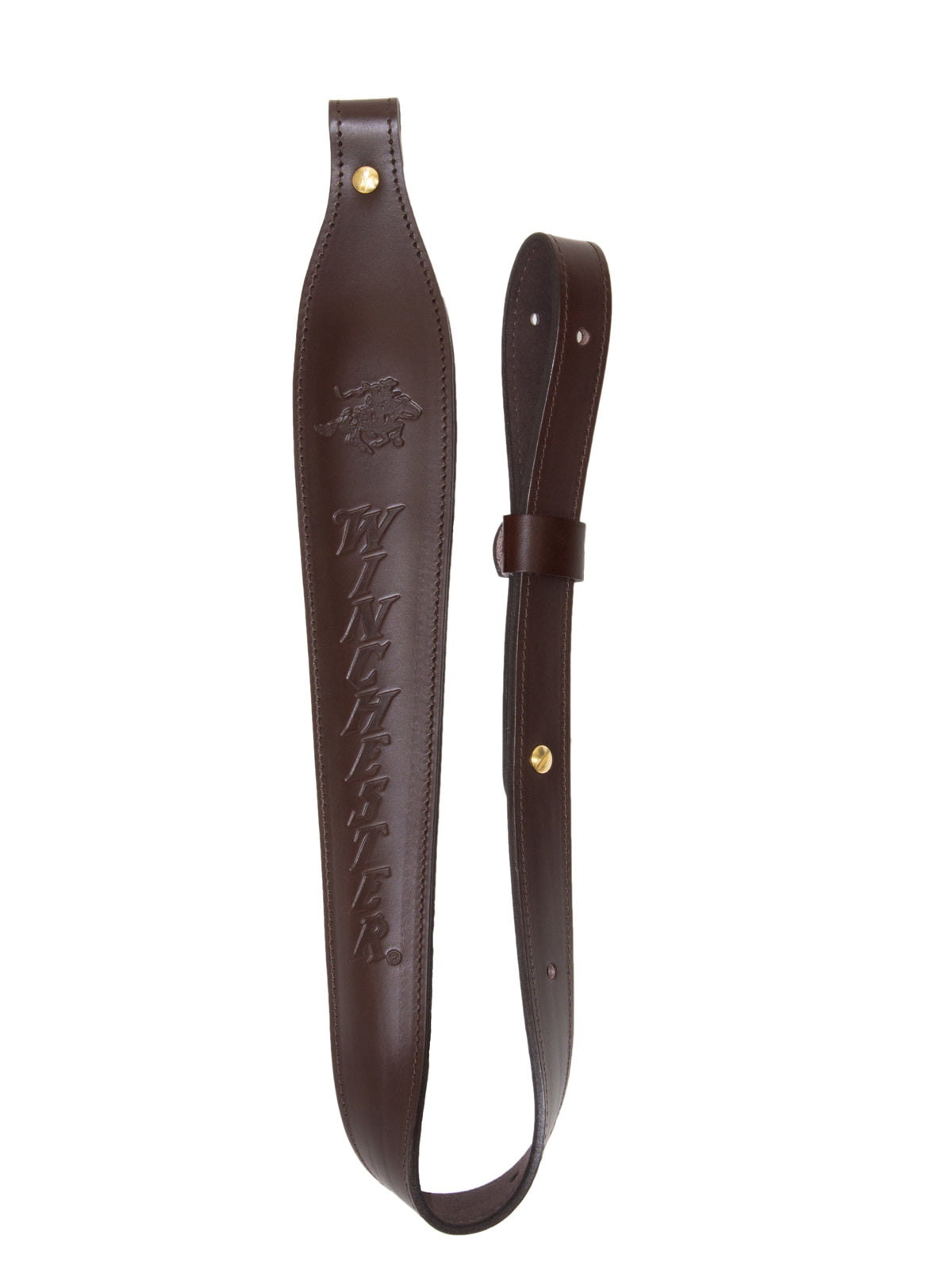 Winchester 23801-13 Premium Leather Cobra Sling With Suede Lining, Winchester Logo- Dark Brown