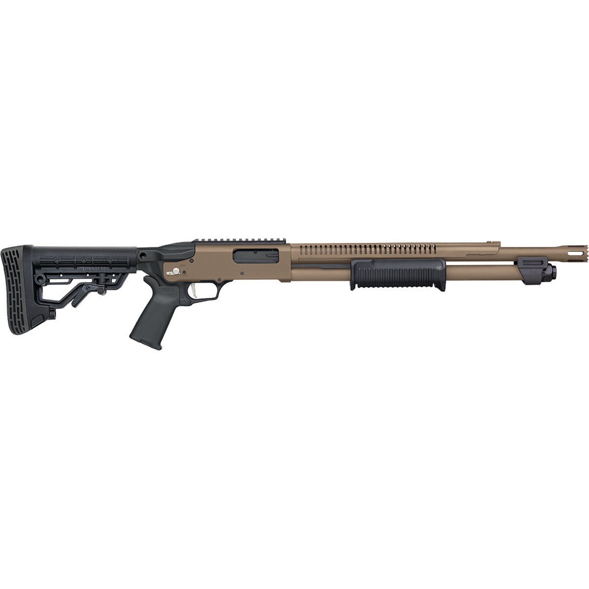 Mossberg 590R Tactical 12 Gauge 18.5" Barrel 5 Position Adjustable Stock FDE product image