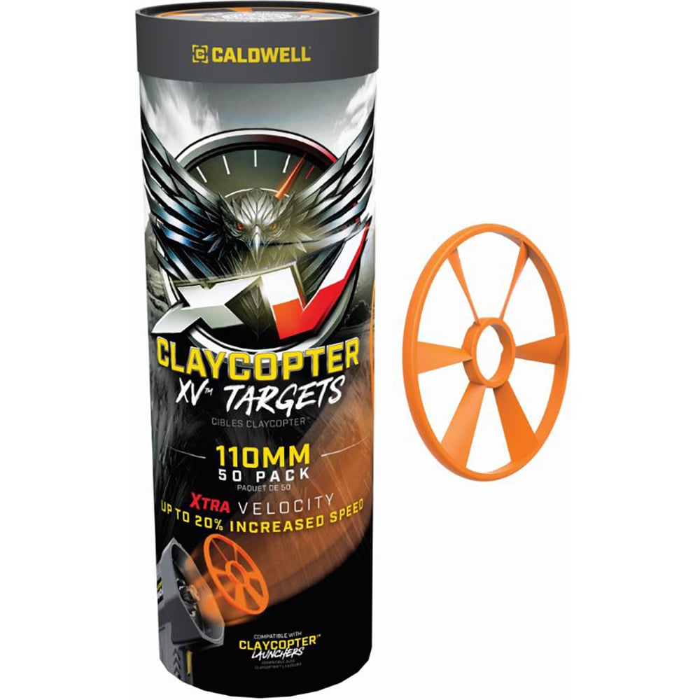 Caldwell ClayCopter XV 110mm Target - 50 Pack Tube product image
