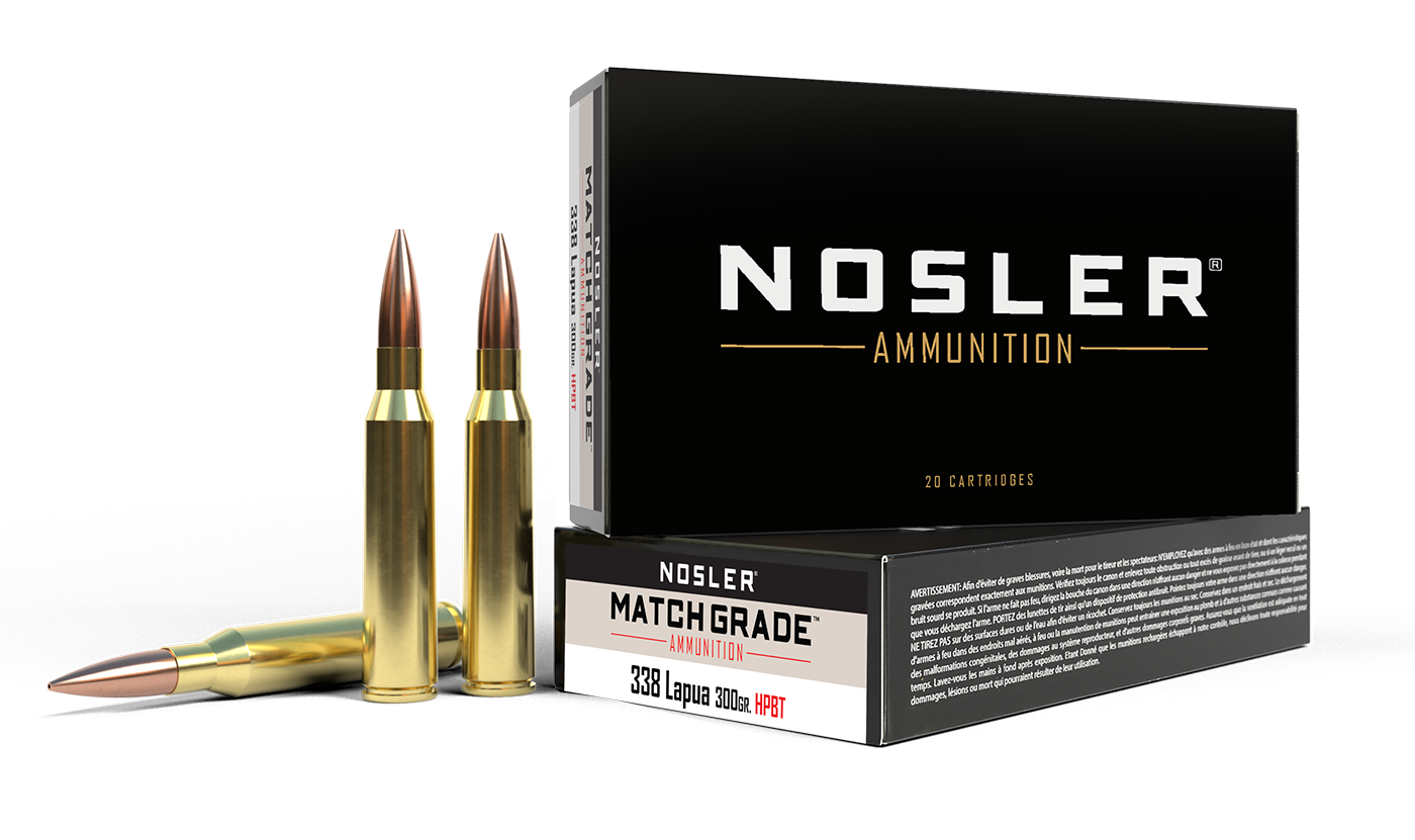 Nosler Match Grade 338 Lapua 300gr HPBT Ammunition product image
