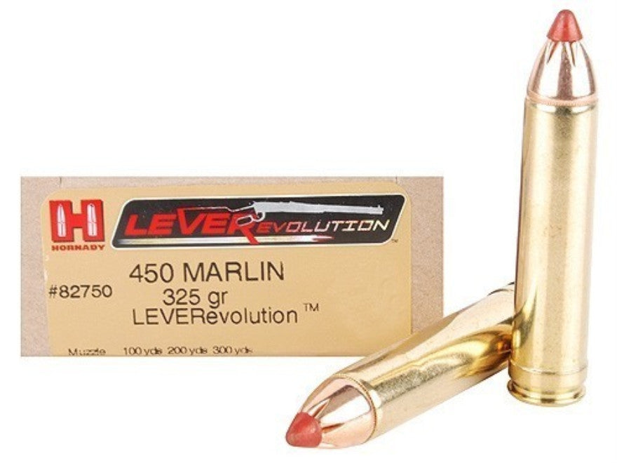 Hornady .450 Marlin Ammunition, 20 Rounds, FTX, 325 Grains LEVERevolution-High Falls Outfitters