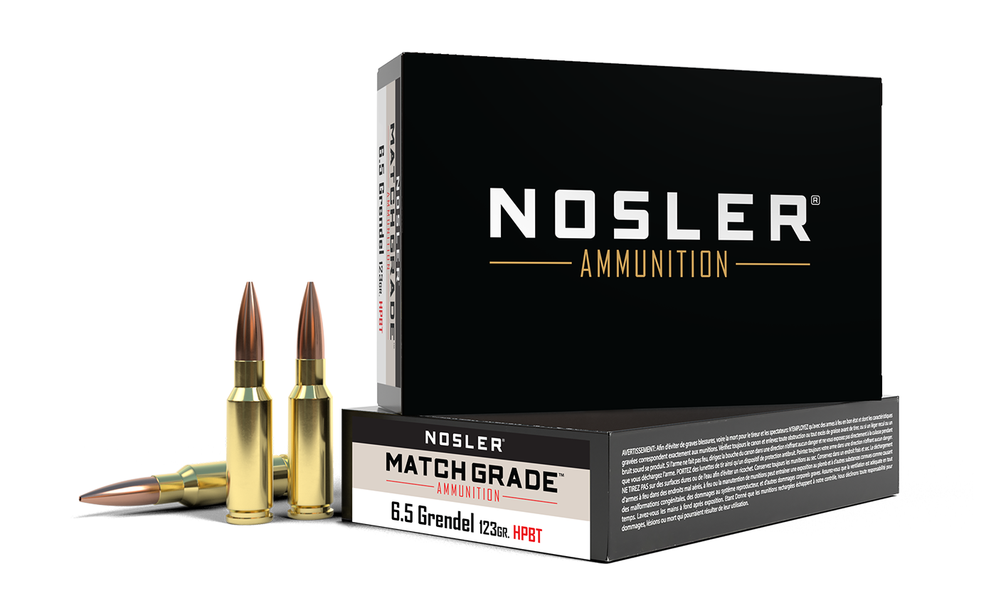 Nosler Match Grade 6.5 Grendel 123gr HPBT Ammunition product image