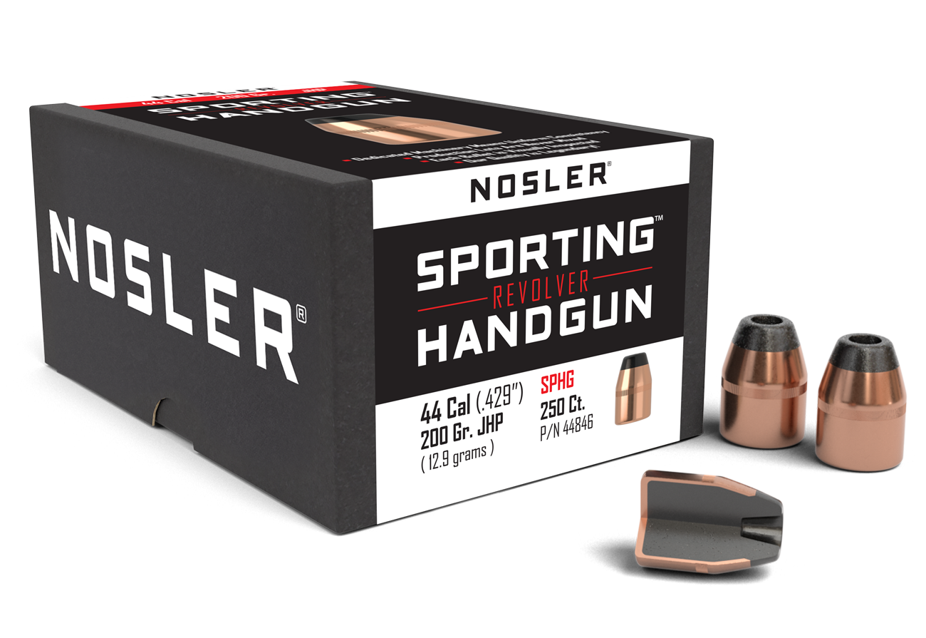Nosler 44 Caliber 200gr JHP Sporting Handgun-Revolver (250ct) product image