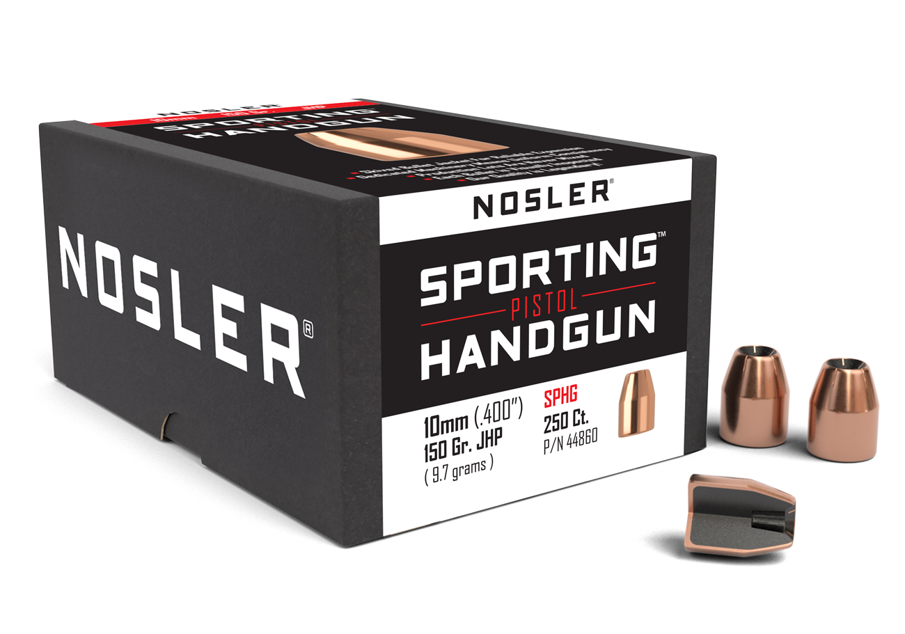 Nosler 10mm 150gr JHP Sporting Handgun-Revolver (250ct) product image
