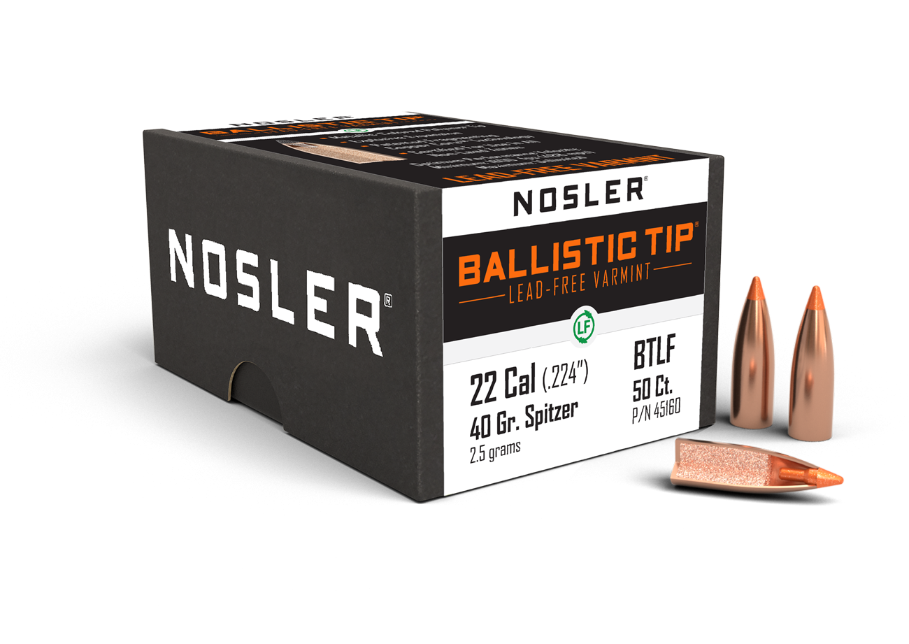 Nosler 22 Caliber 40gr Ballistic Tip Lead Free (100ct) product image