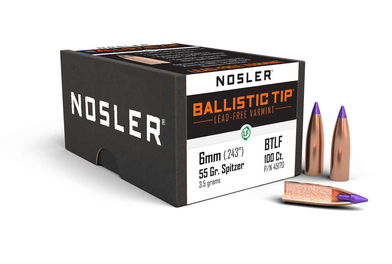 Nosler 6mm 55gr Ballistic Tip Lead Free (100ct) product image
