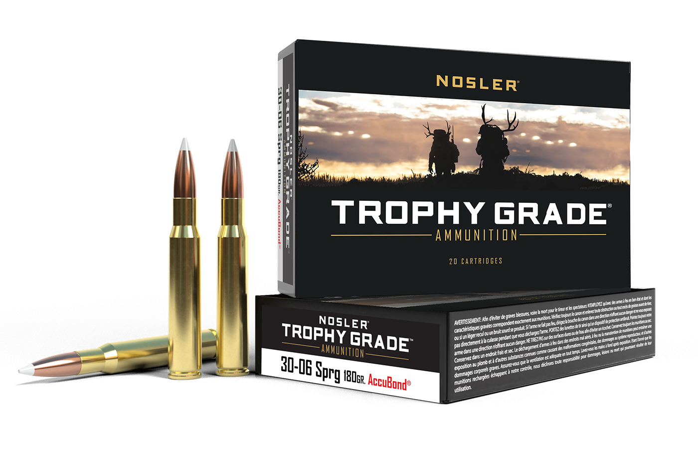 Nosler Trophy Grade 30-06 180gr AccuBond Ammunition product image