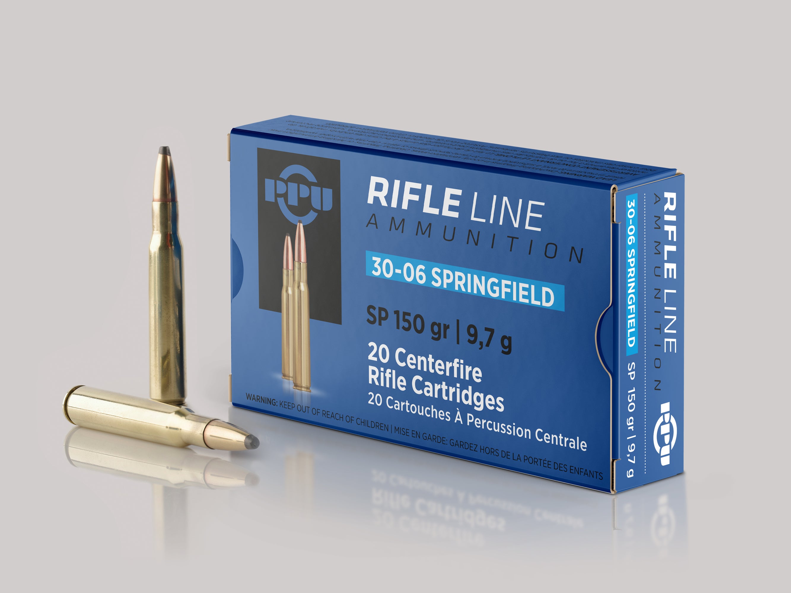 PPU .30-06 Springfield, SP, 150 Grain, 20 Rounds