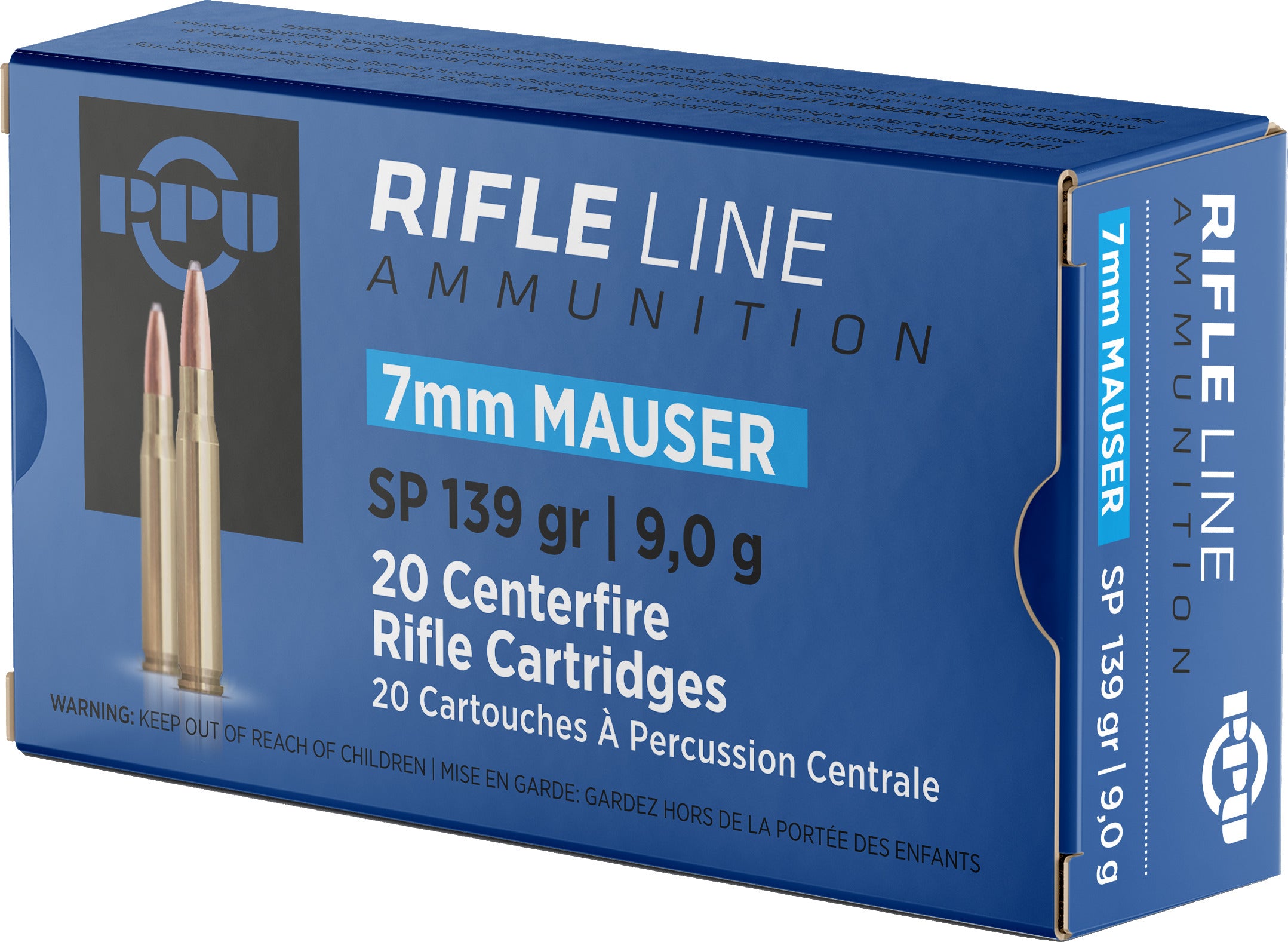 PPU PP7 Rifle Ammo 7mm Mauser SP 139gr