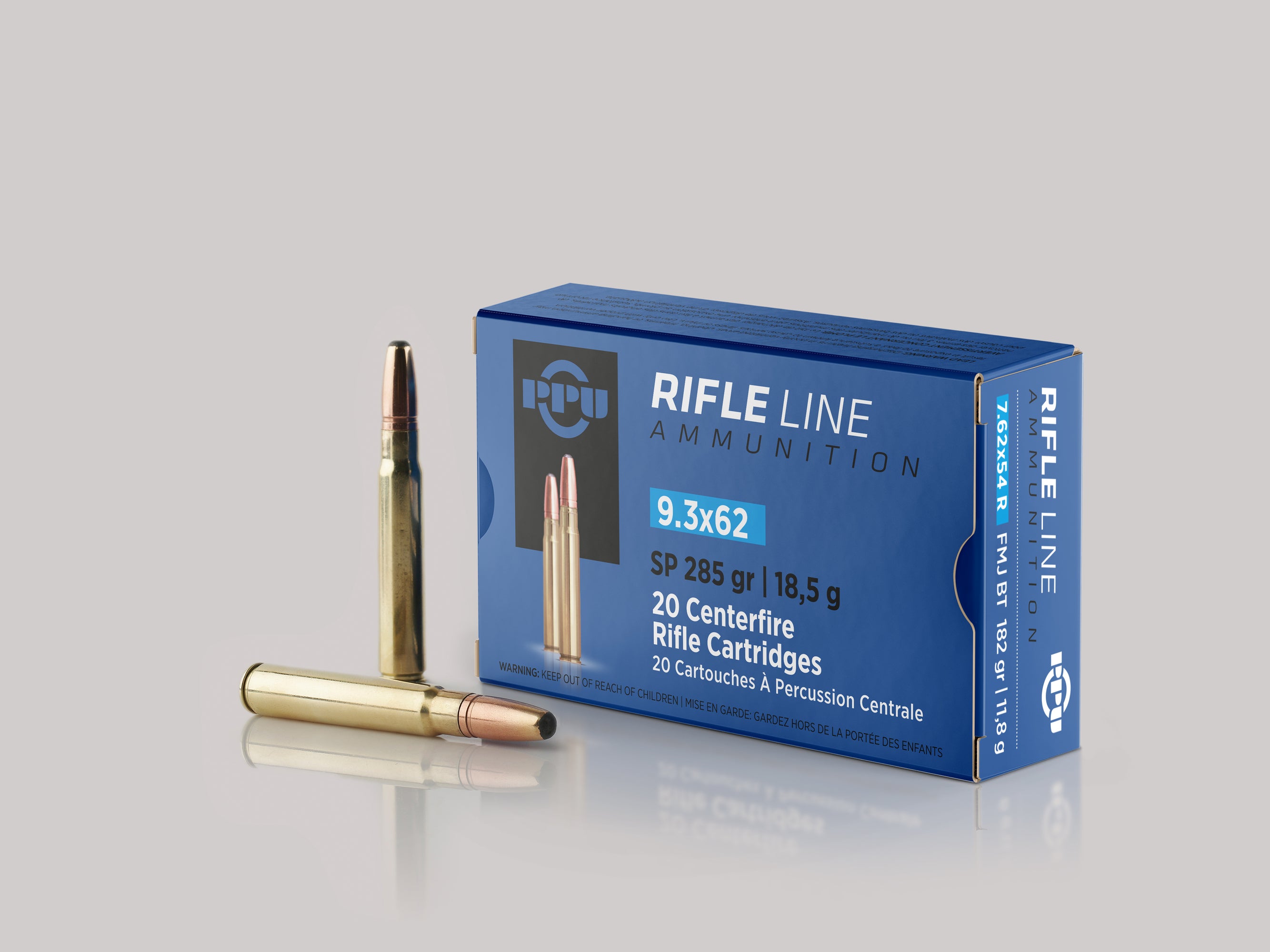PPU Metric Rifle Brass 9.3 X 62 Mauser 285-Grain 20-Rounds SP